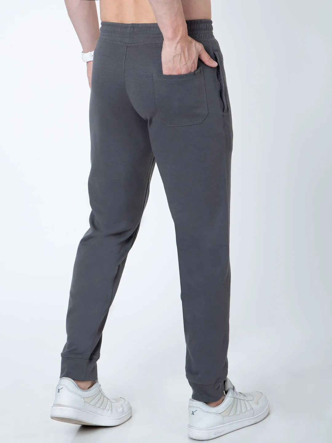 Mens Solid Grey Colour Lower