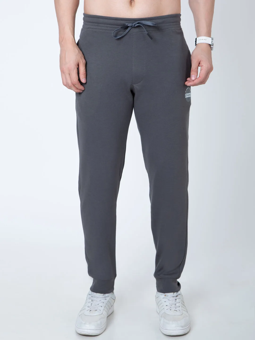 Mens Solid Grey Colour Lower