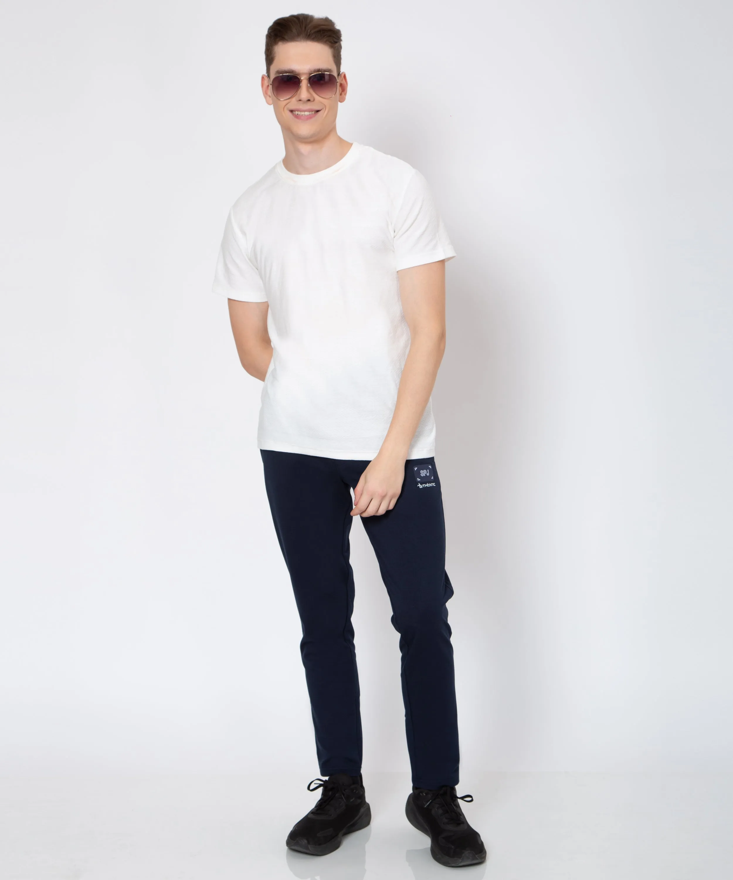 Mens Solid Navy Colour Lower