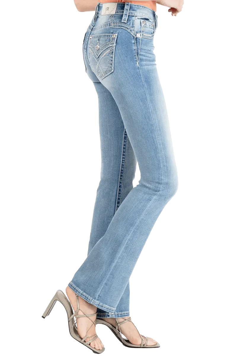 Miss Me Love Cross Bootcut Jeans
