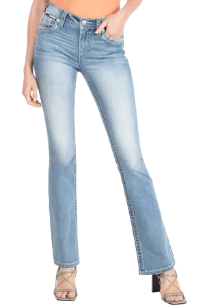 Miss Me Love Cross Bootcut Jeans