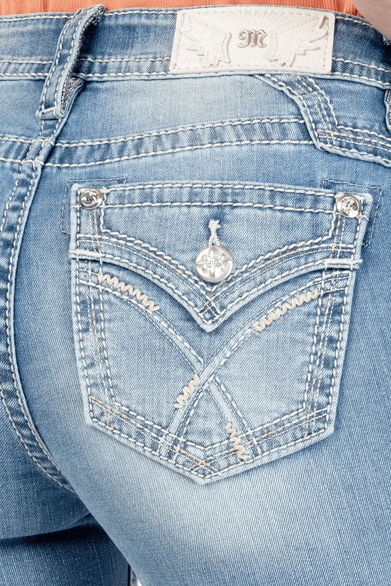 Miss Me Love Cross Bootcut Jeans