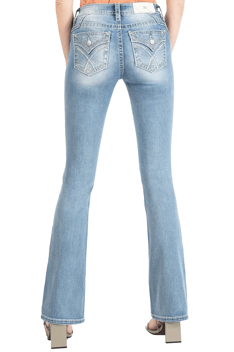 Miss Me Love Cross Bootcut Jeans