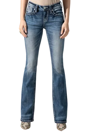 Miss Me Women's Sky Aztec Bootcut Jeans