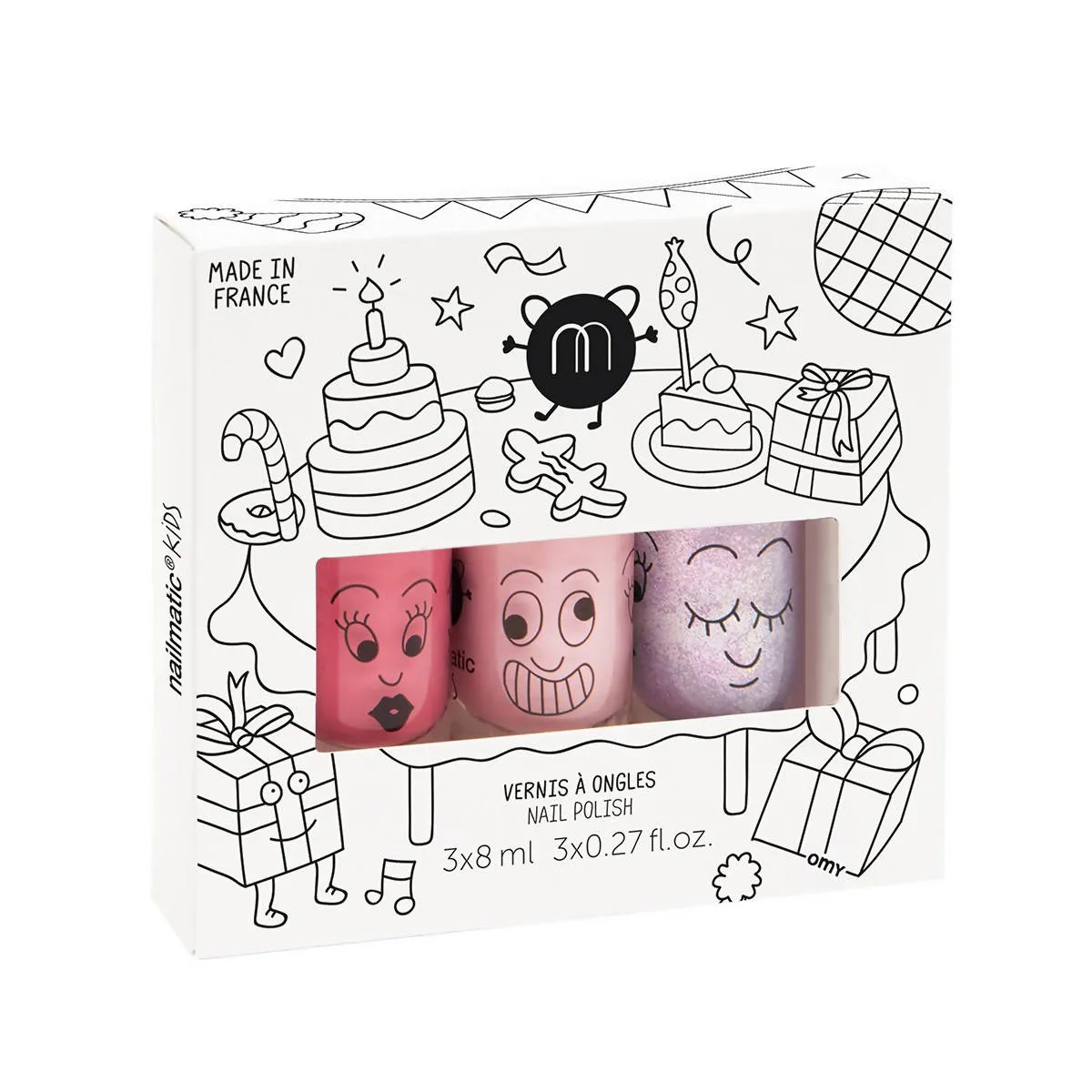 Nail Polishes Party x 3 - Nailmatic Kids