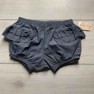 NEW First Impressions Dark Chambray Ruffle Shorts
