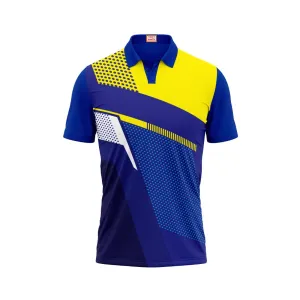 Next Print Customized Polo Neck Royal Blue Jersey NPTS19