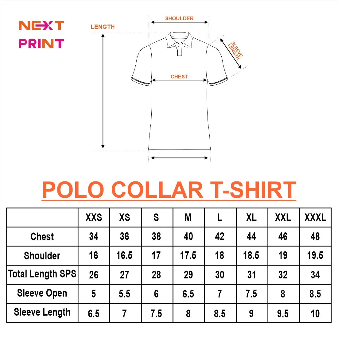 Next Print Customized Polo Neck White Jersey NPTS36