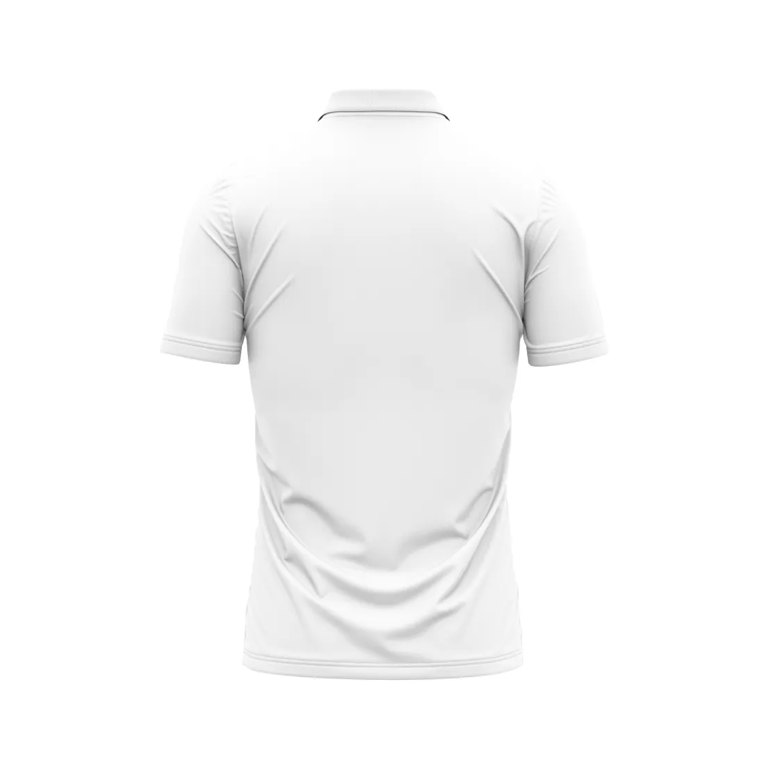 Next Print Customized Polo Neck White Jersey NPTS36