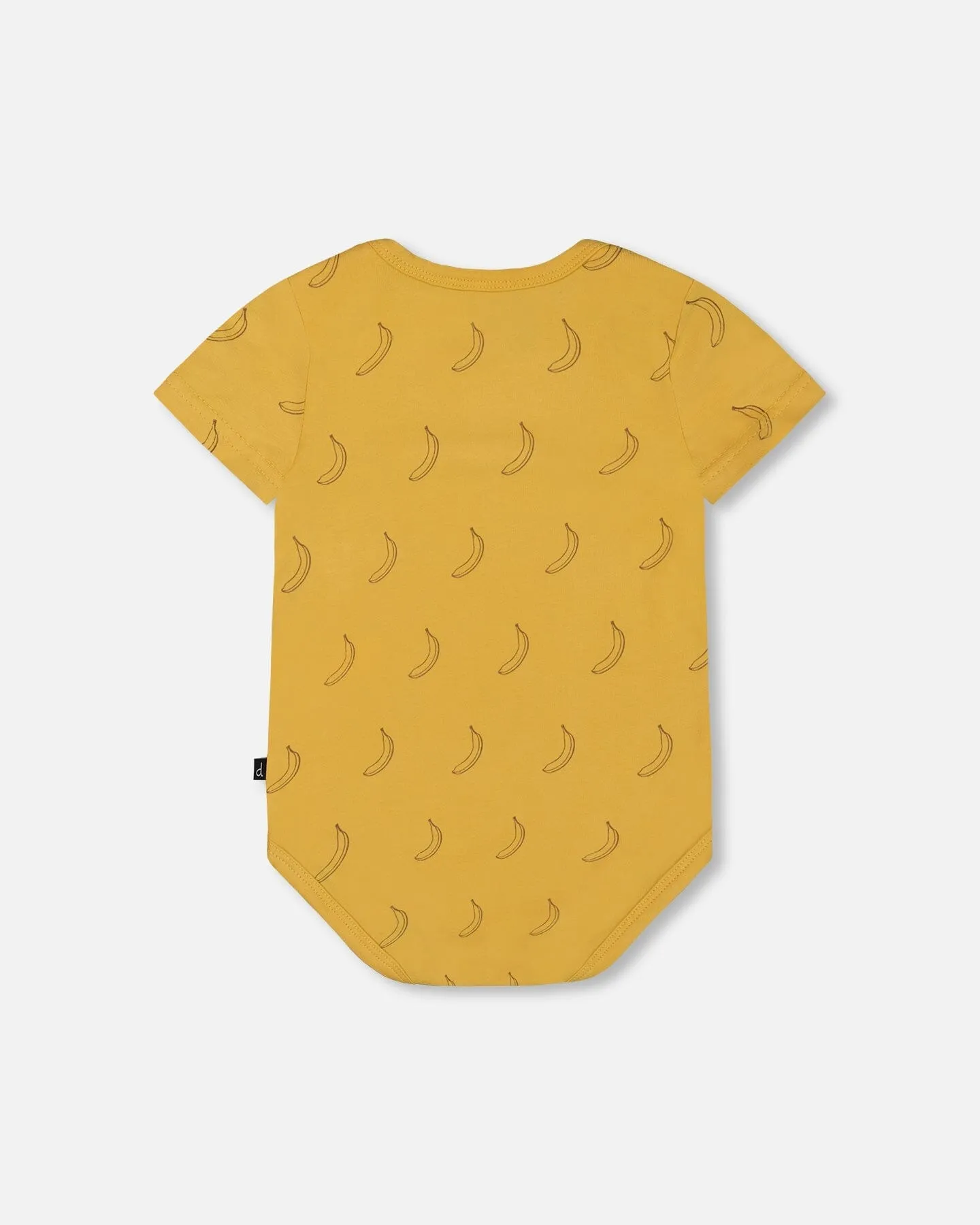 Organic Cotton Onesie Printed Yellow Bananas