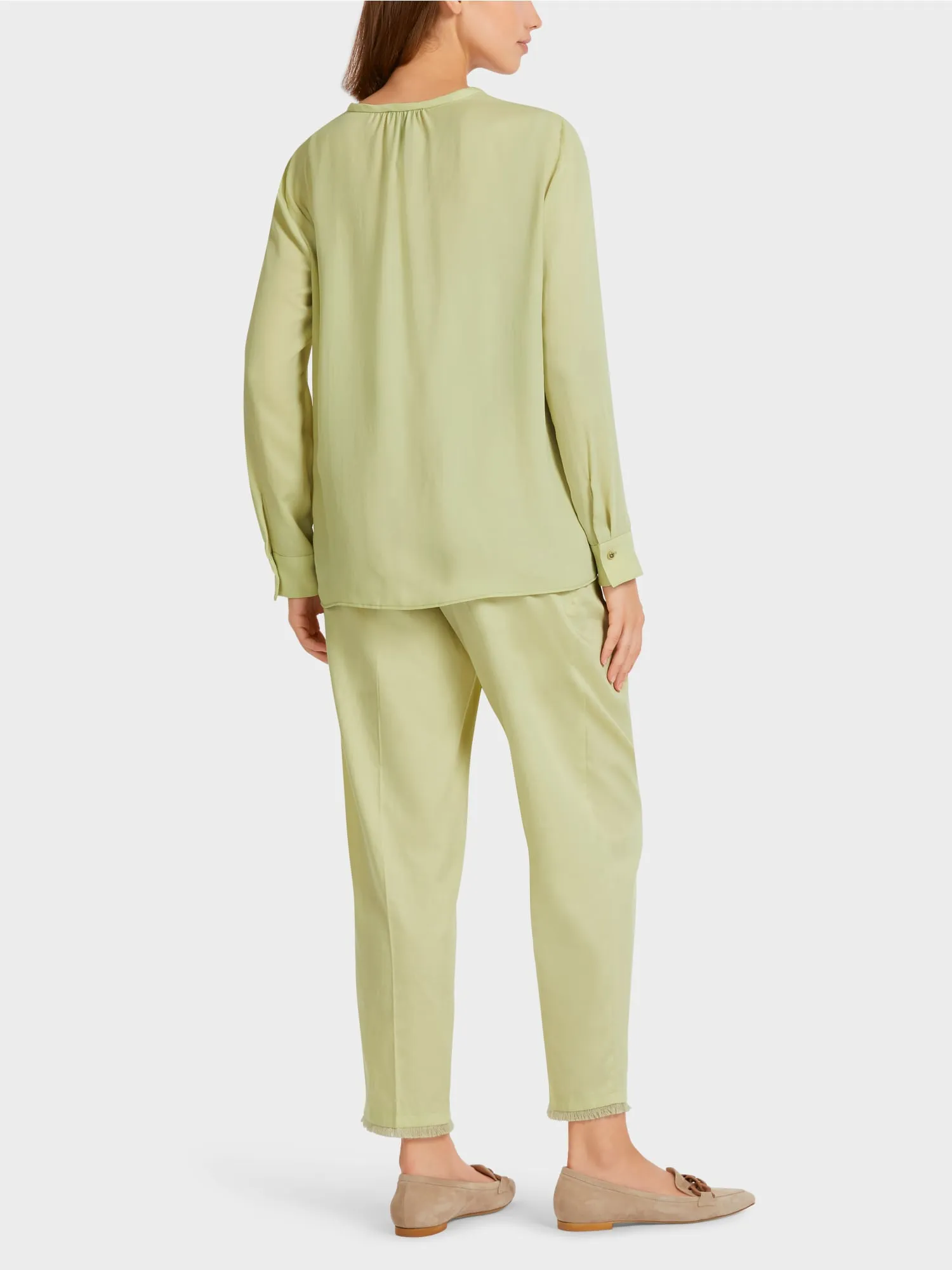 Pale Green “Rethink Together” blouse