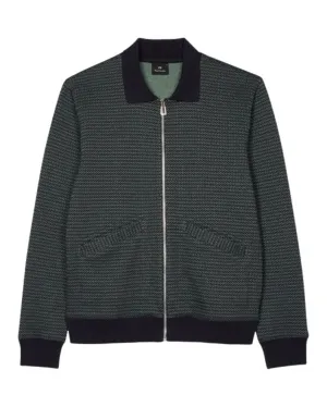 Paul Smith Zip Thru Knitted Cardigans - Blue