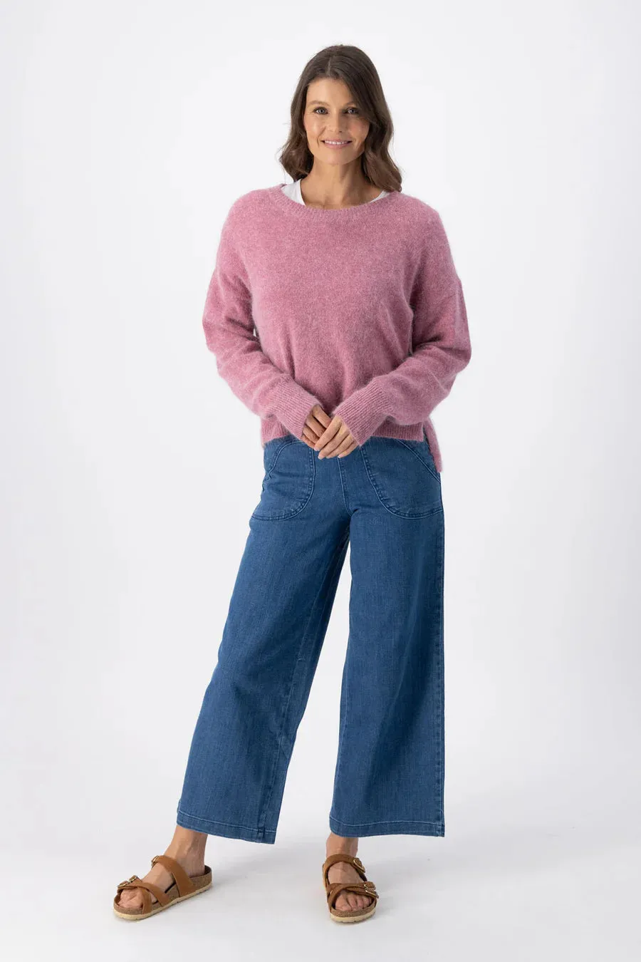 Portland Sweater Blush in Angora
