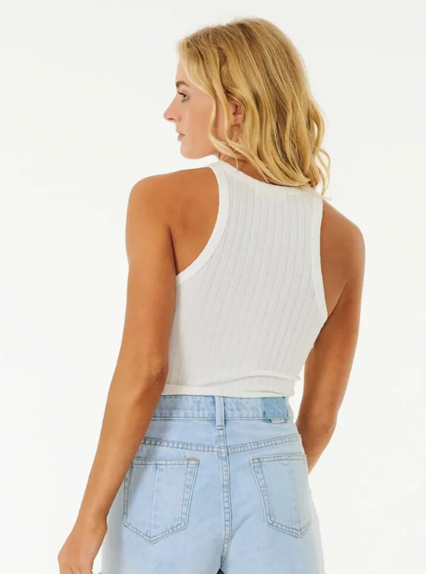 Premium Rib Tank - White