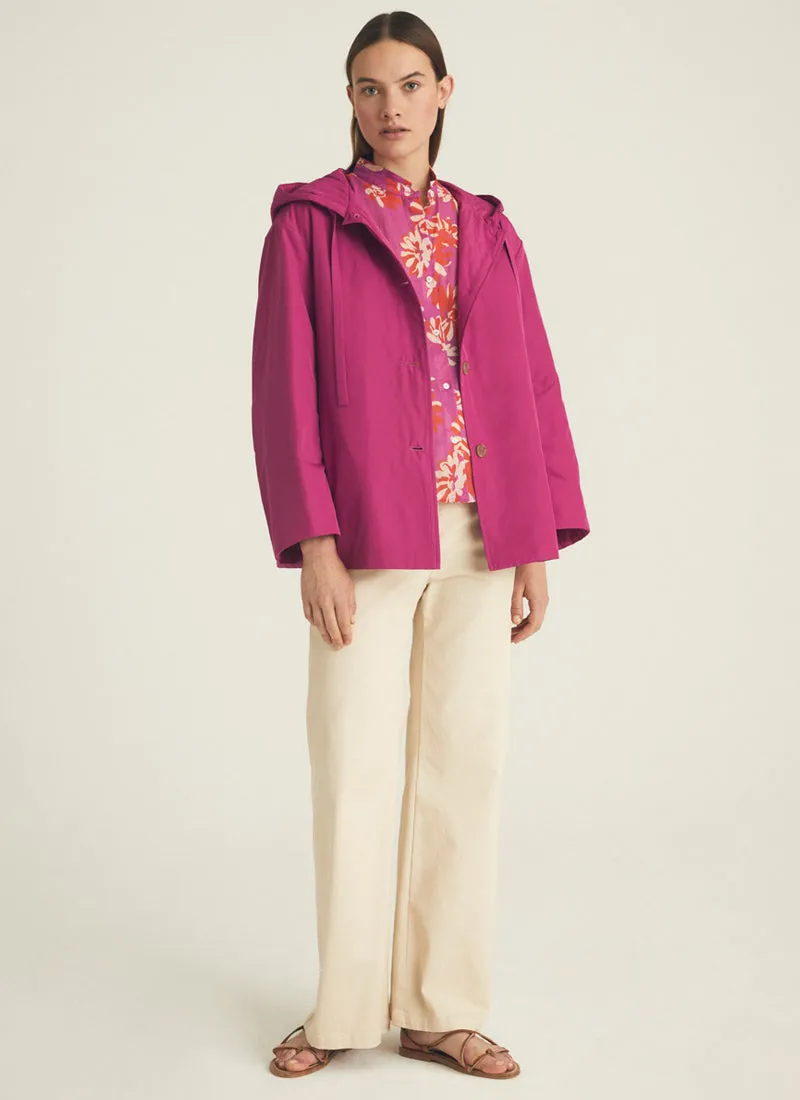 Printed Button-Up Top