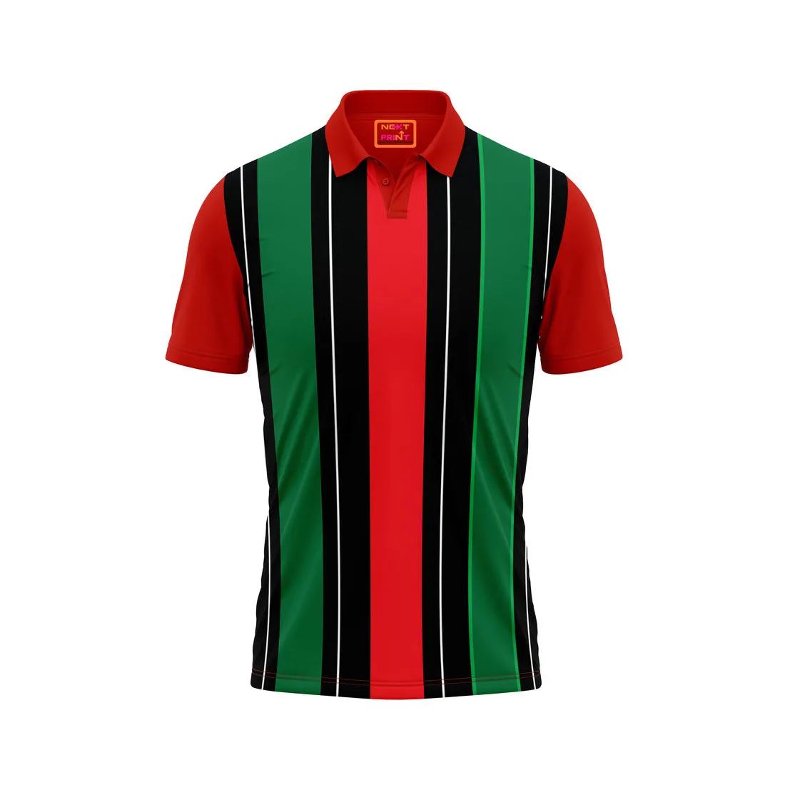 Red Polo Neck Half Sleeve T Shirt Nextprint NP50000740