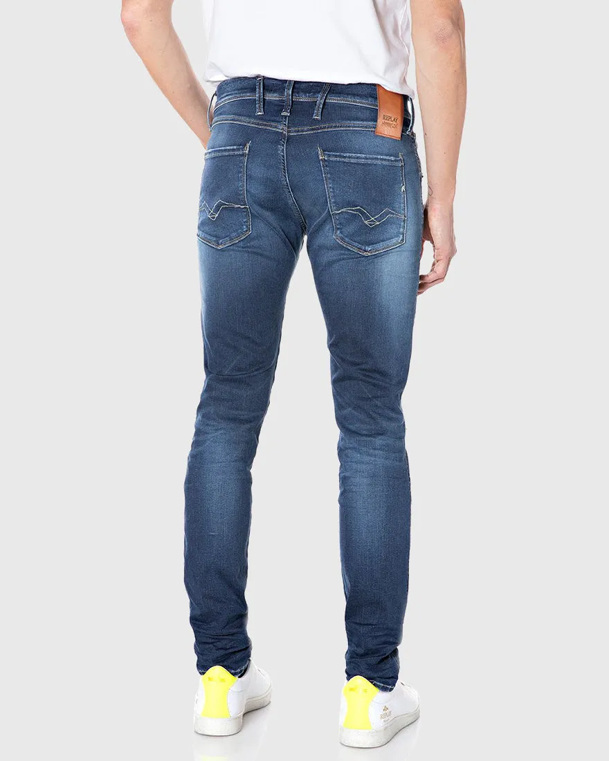 REPLAY RX120661914Y BLUE ANBASS HYPERFLEX JEANS