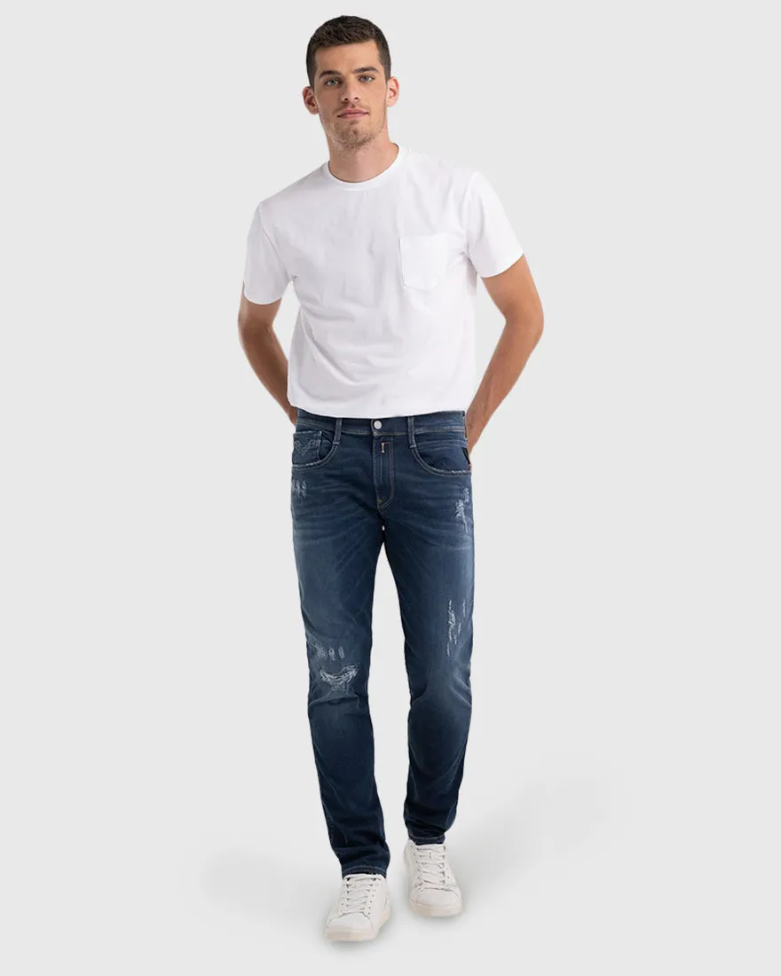 REPLAY RX120661914Y BLUE ANBASS HYPERFLEX JEANS