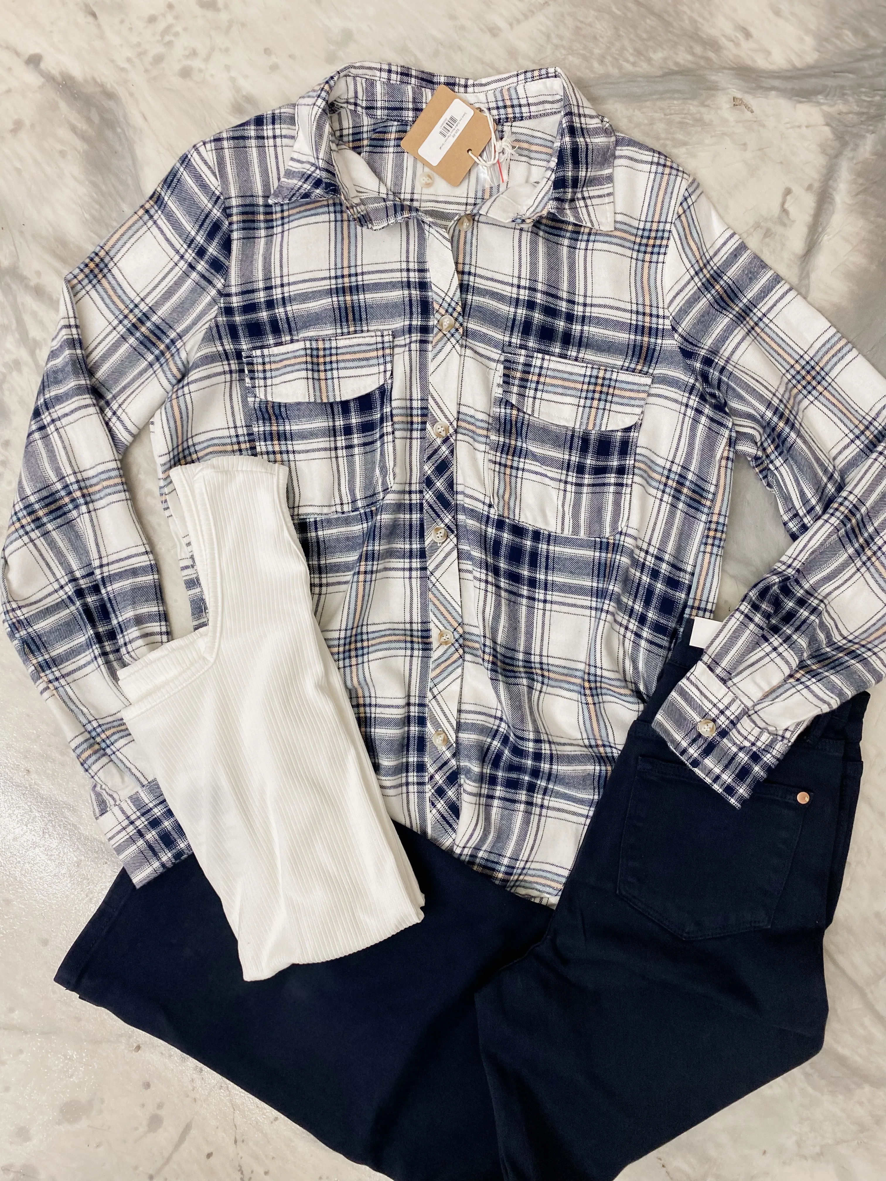 Save me Sailor Navy Flannel