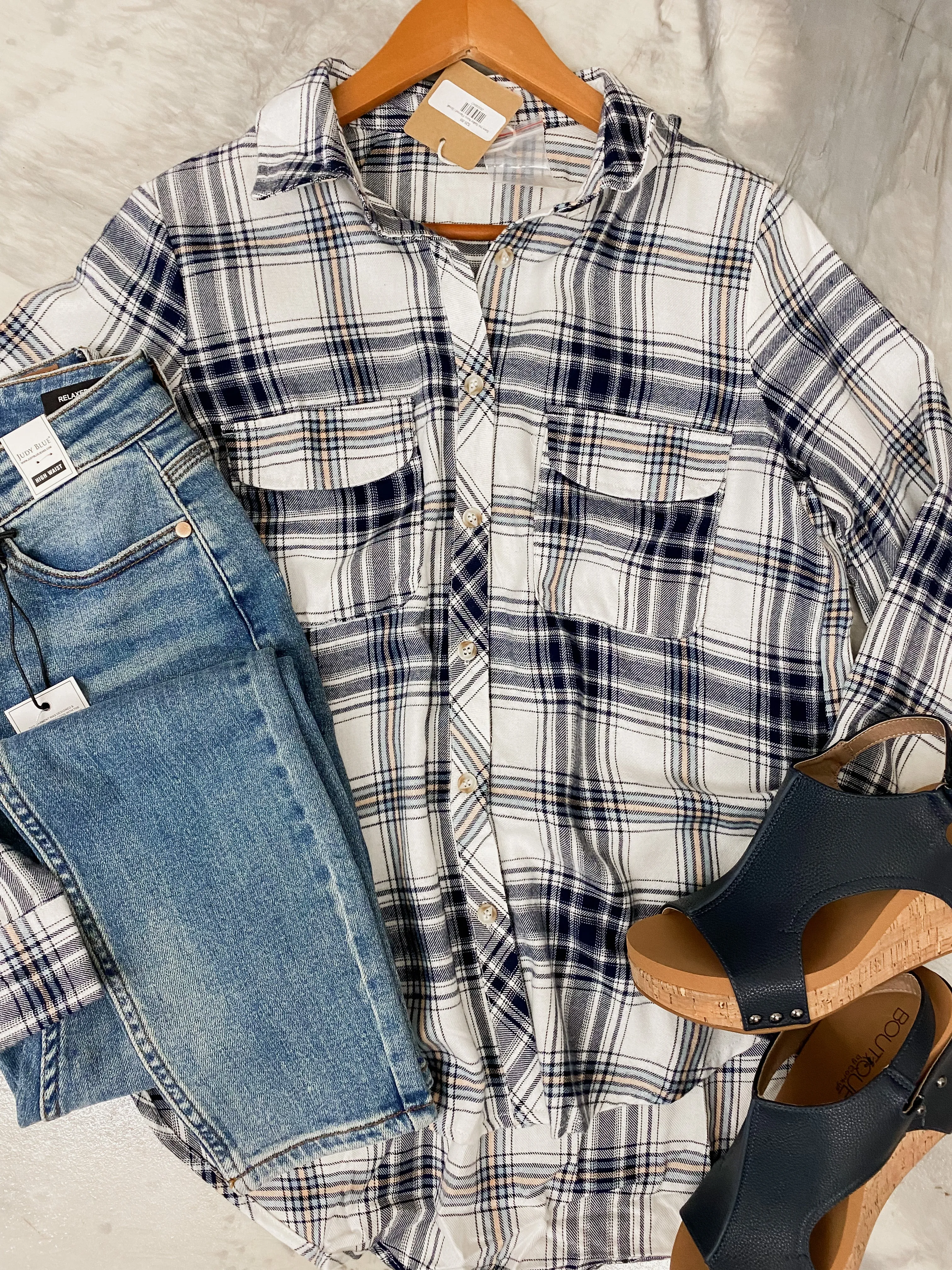 Save me Sailor Navy Flannel