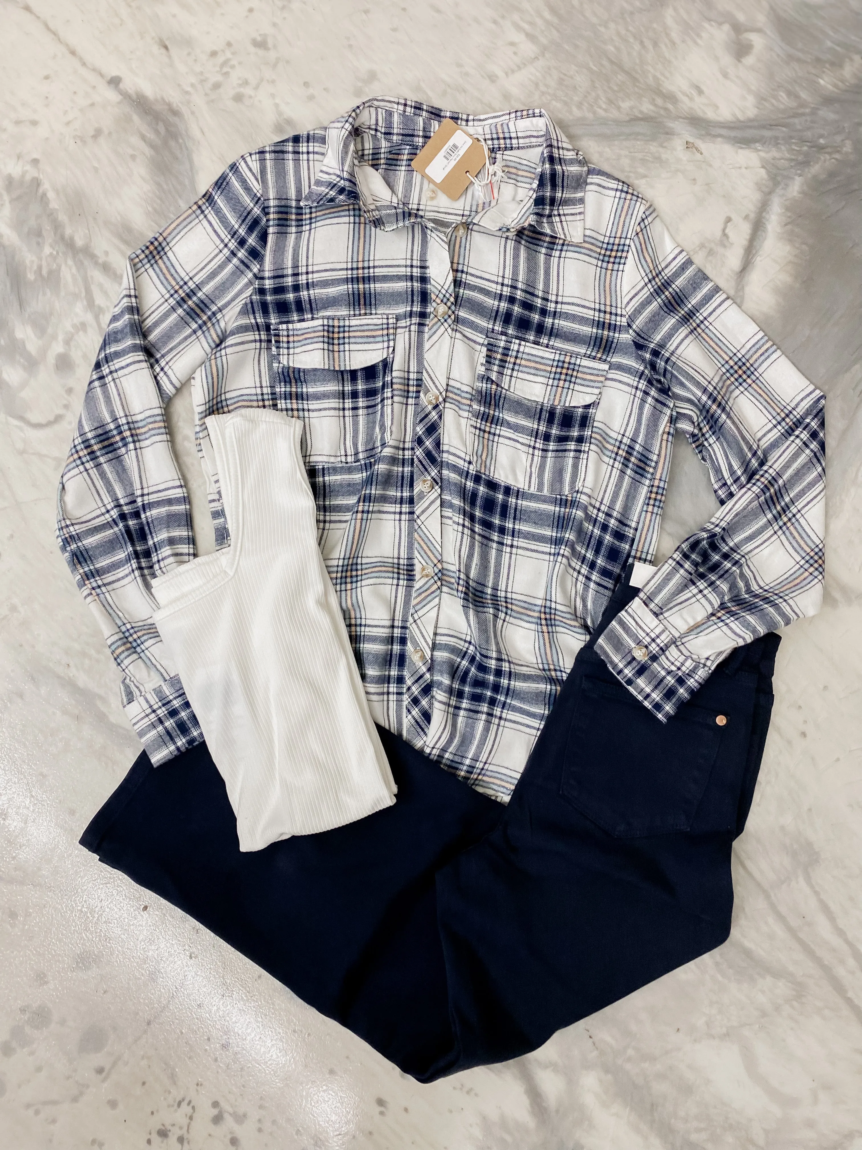 Save me Sailor Navy Flannel