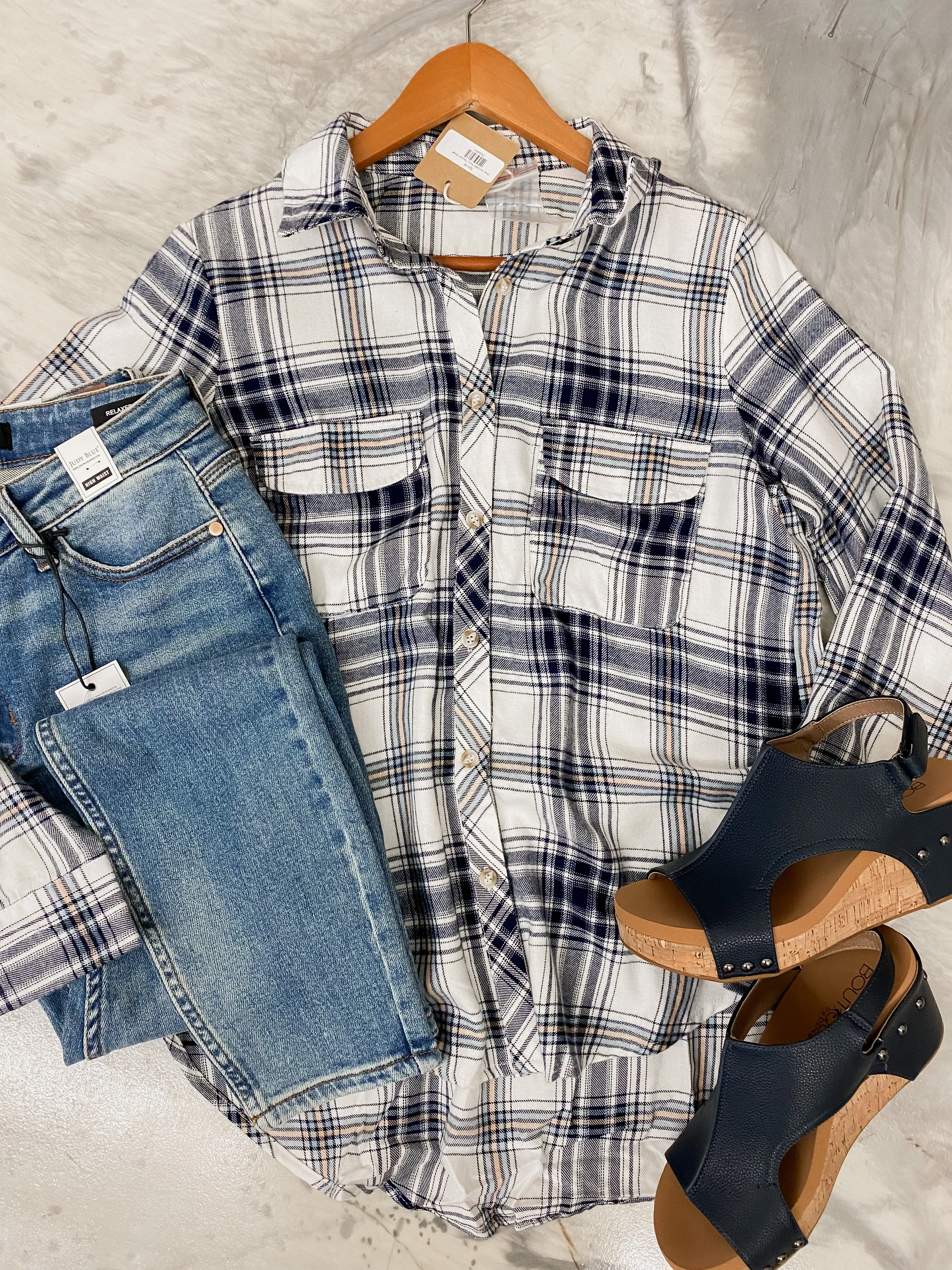Save me Sailor Navy Flannel
