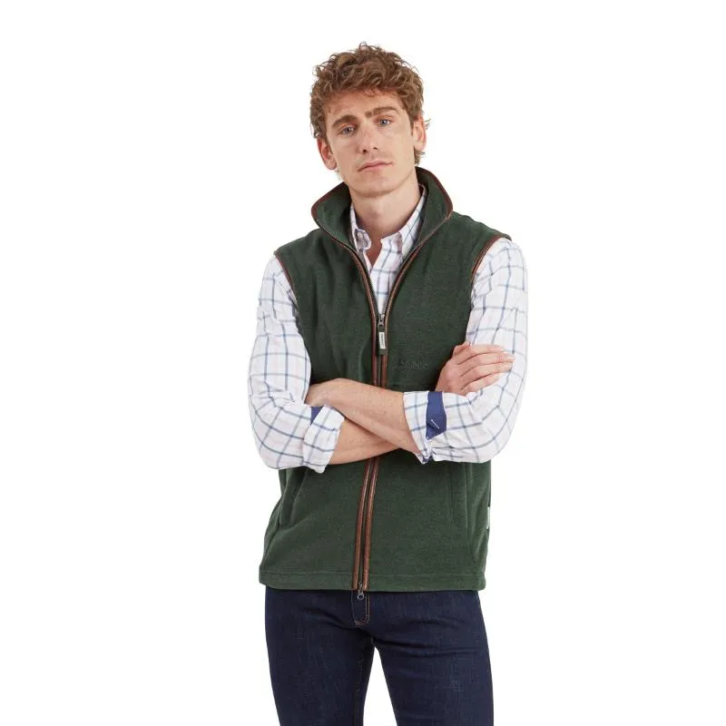 Schoffel Mens Oakham Fleece Gilet - Cedar