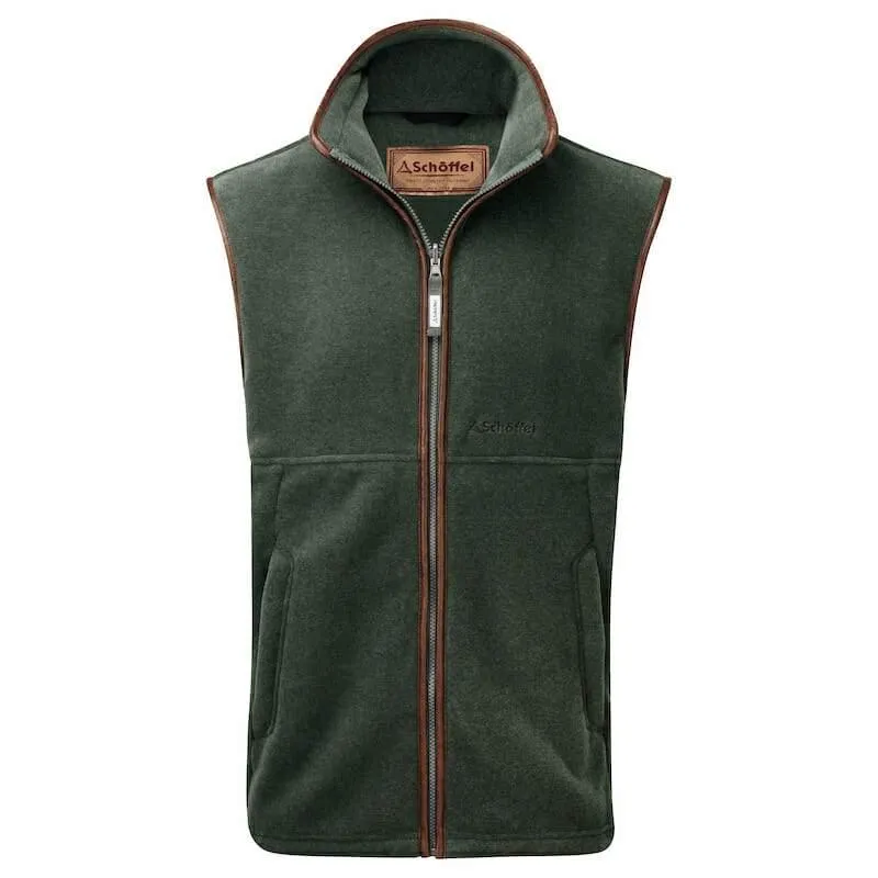 Schoffel Mens Oakham Fleece Gilet - Cedar
