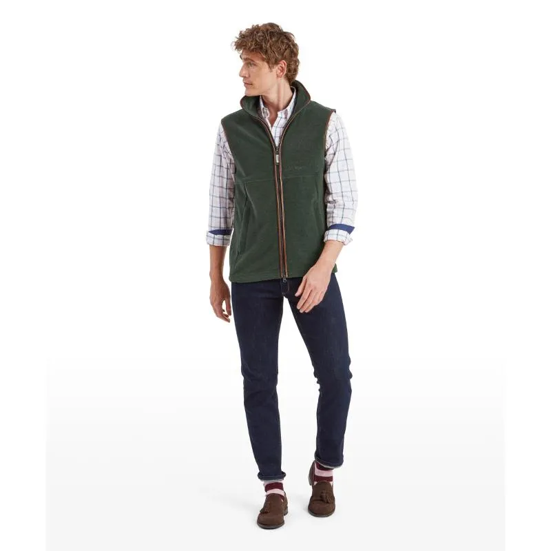 Schoffel Mens Oakham Fleece Gilet - Cedar