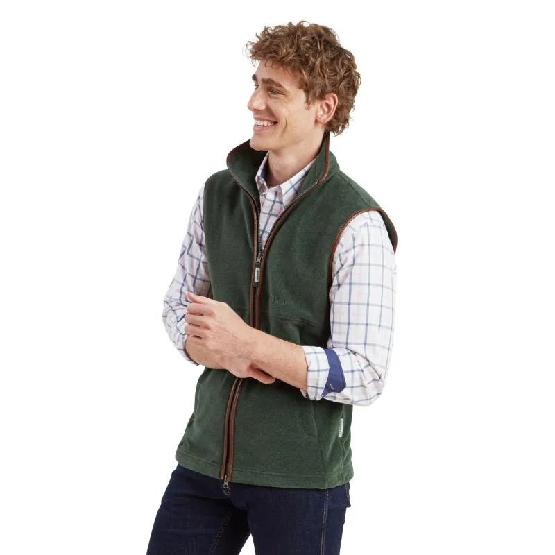 Schoffel Mens Oakham Fleece Gilet - Cedar