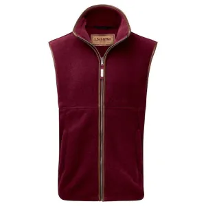 Schoffel Mens Oakham Fleece Gilet - Claret