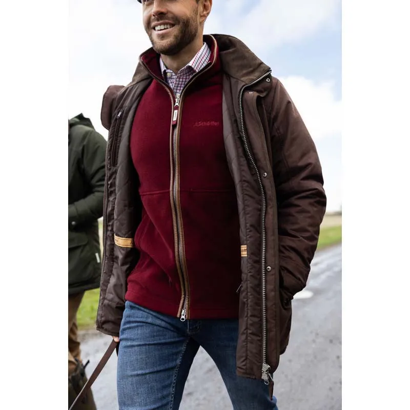 Schoffel Mens Oakham Fleece Gilet - Claret