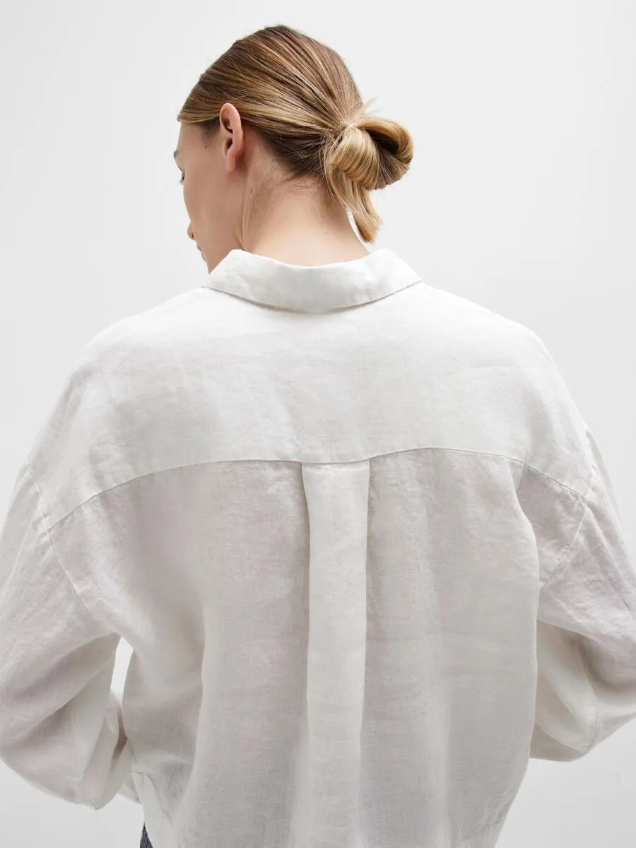 SLF Linnie Linen Shirt in White