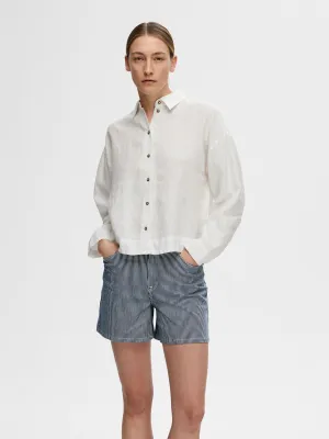 SLF Linnie Linen Shirt in White