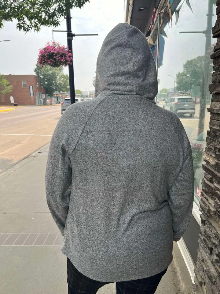 SOFT BRUSHED HEATHERED HOODED