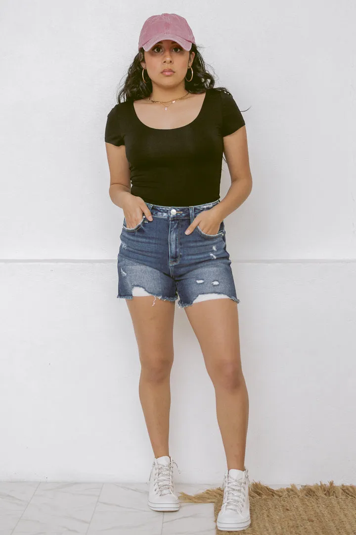 Soft Embrace Basic Top | Black