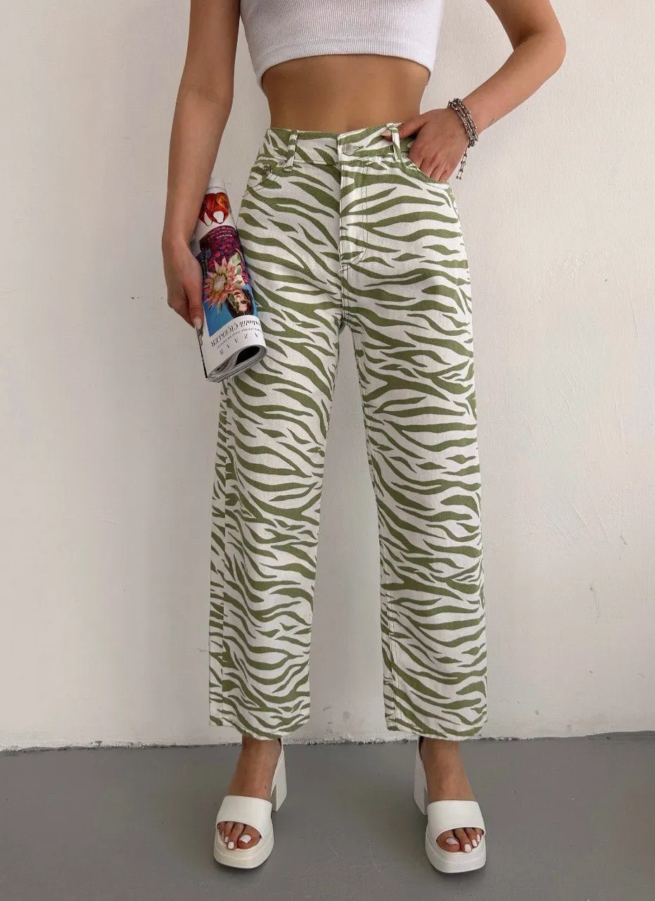 Straight Zebra Pants