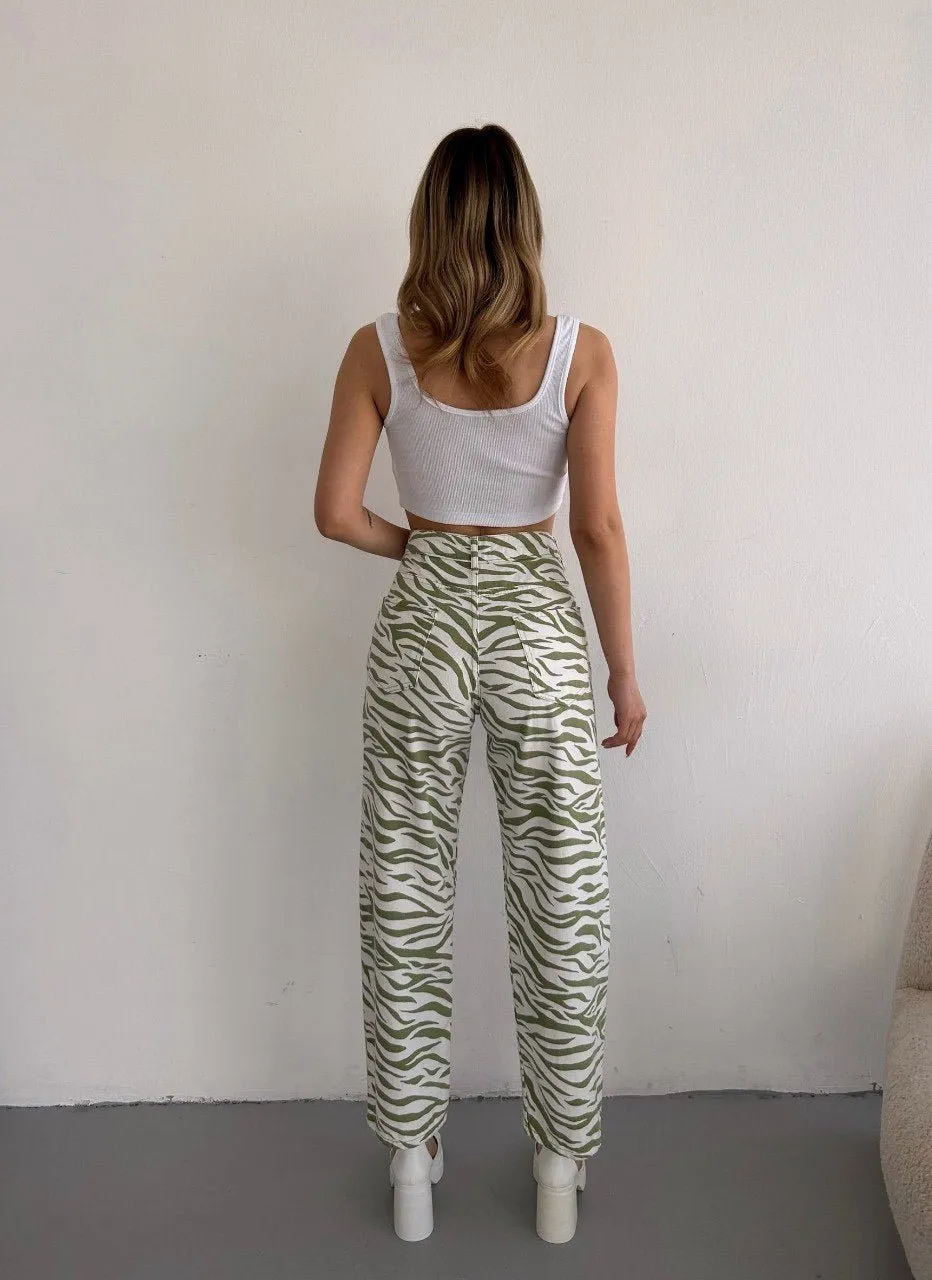 Straight Zebra Pants
