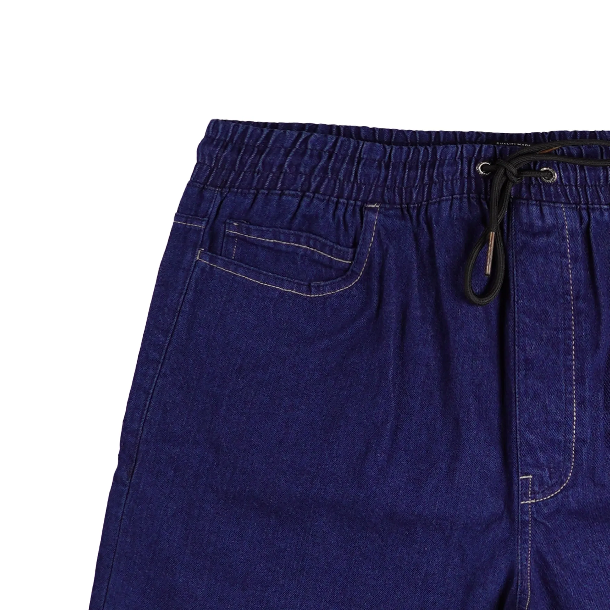 Stylistic Mr. Lee Men's Basic Denim Jogger Short Mid Waist 150933-U (Dark Shade)