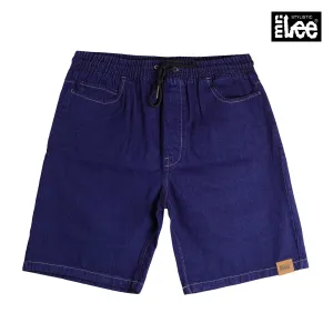 Stylistic Mr. Lee Men's Basic Denim Jogger Short Mid Waist 150933-U (Dark Shade)