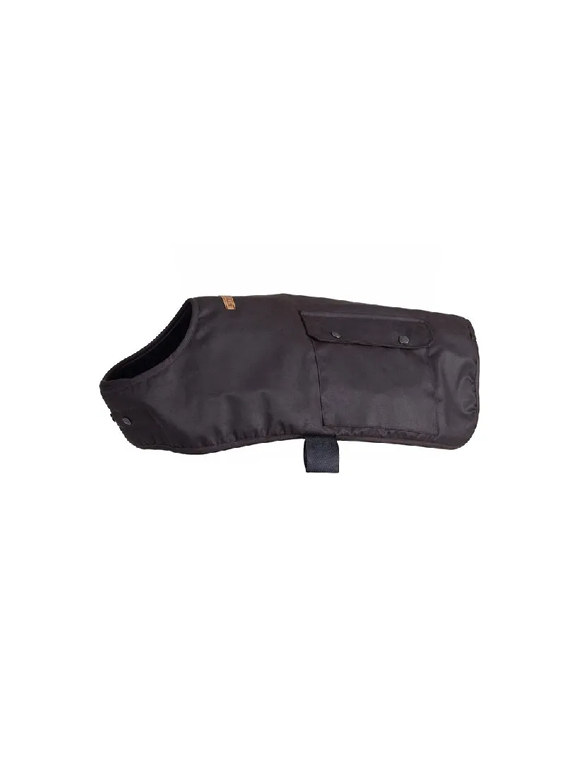 Styx Mill Oilskin Fur Lined Dog Coat - Brown