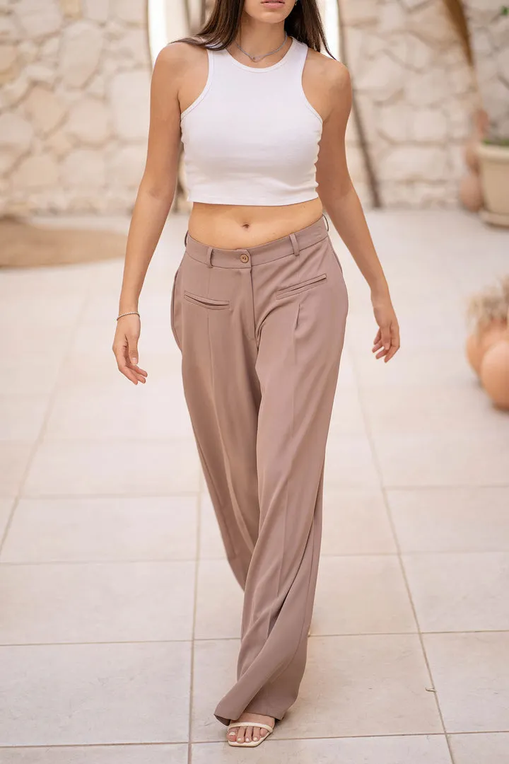 Tailored Wide leg Formal Pants
