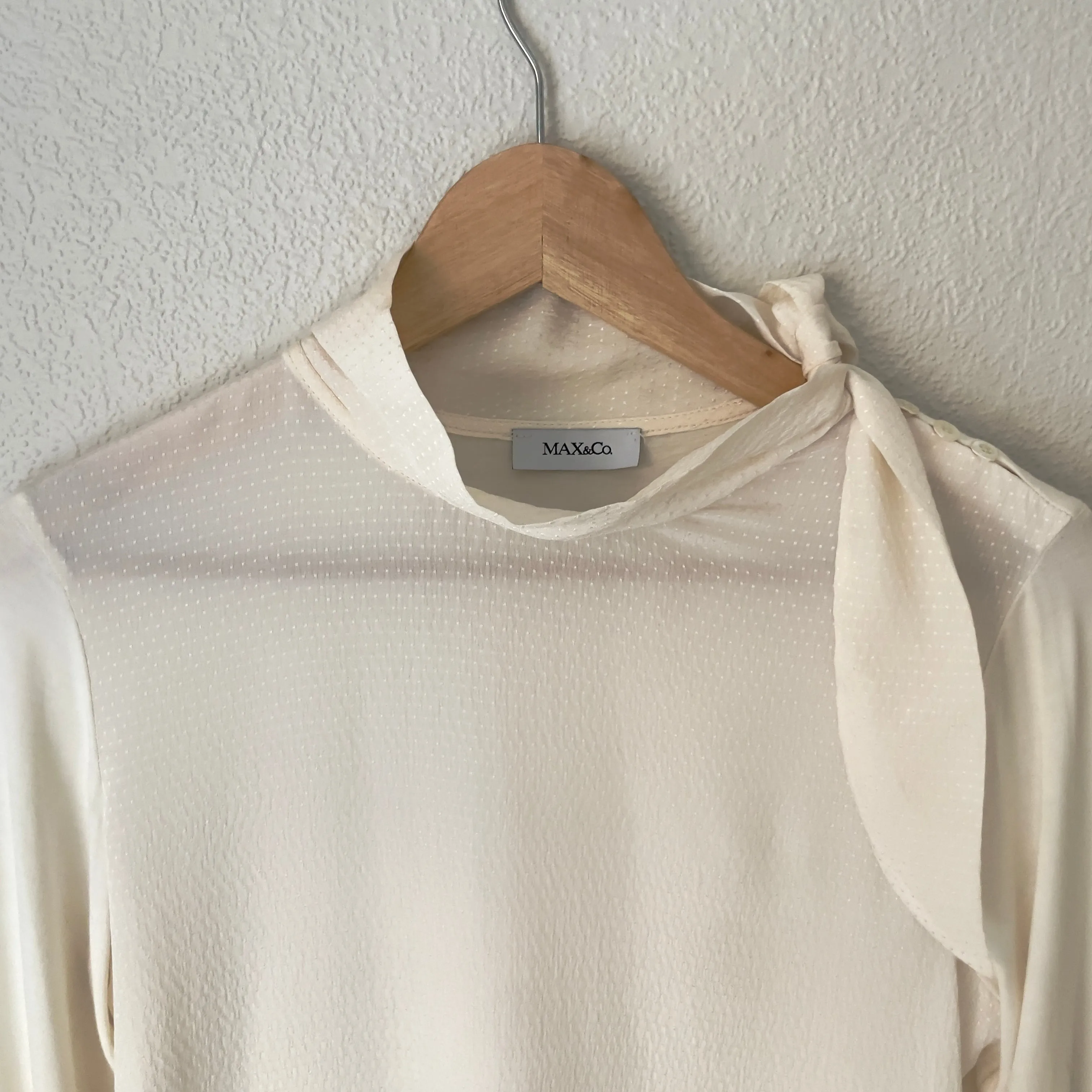 Tie-neck Silk Blouse - Max & CO. - size Small