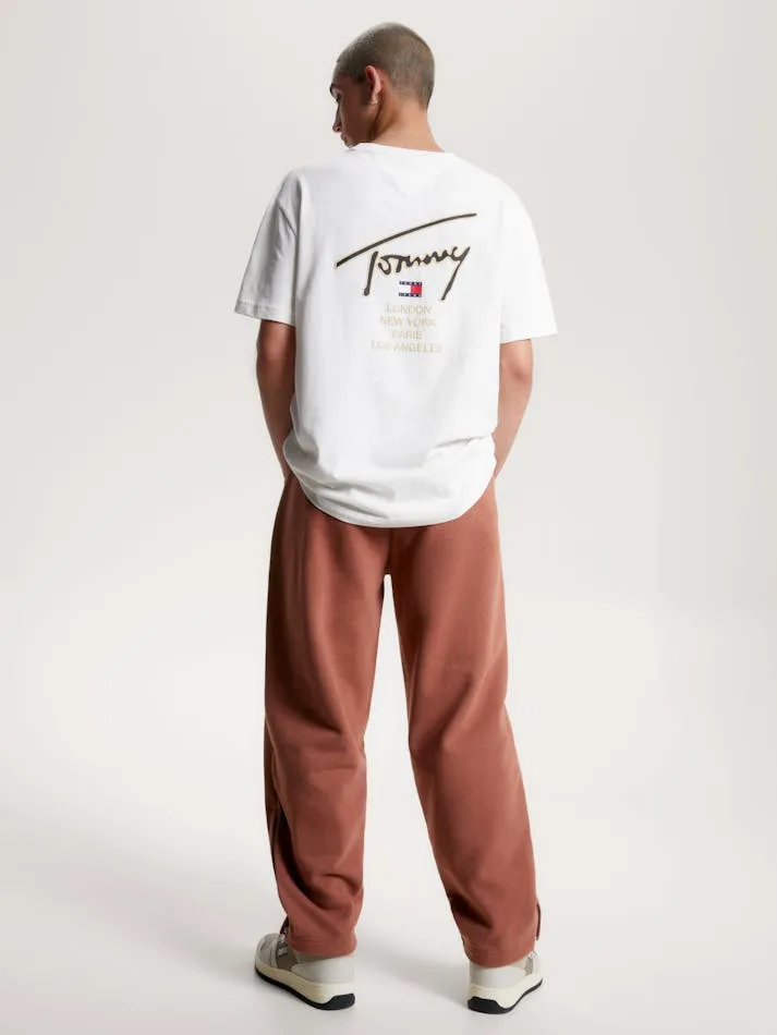 TOMMY JEANS Signature Back Logo Classic Fit T-Shirt - White