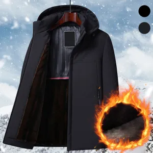 Warm Gift - Men's Warm Thickened Hooded Jacket
