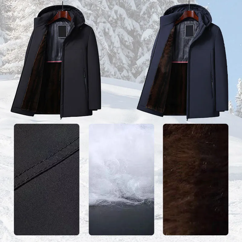 Warm Gift - Men's Warm Thickened Hooded Jacket