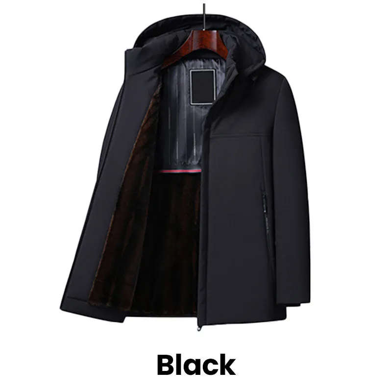 Warm Gift - Men's Warm Thickened Hooded Jacket