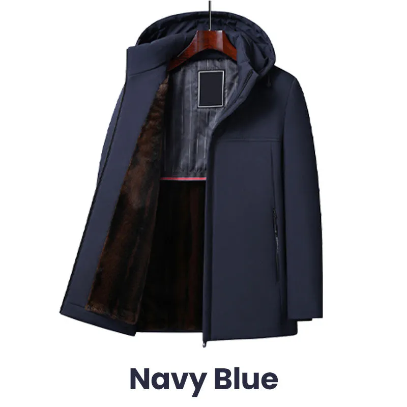 Warm Gift - Men's Warm Thickened Hooded Jacket