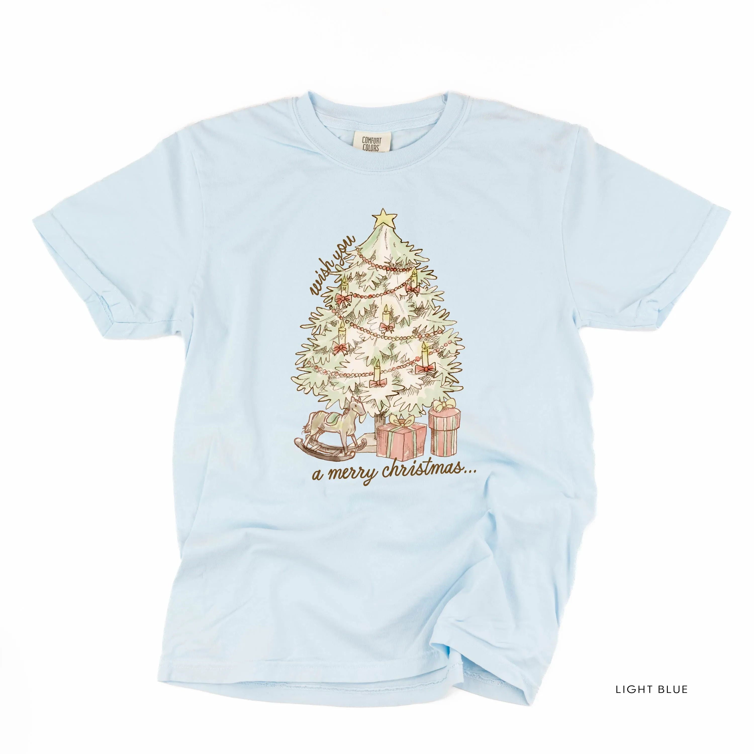 Wish You A Merry Christmas - Comfort Colors Tee