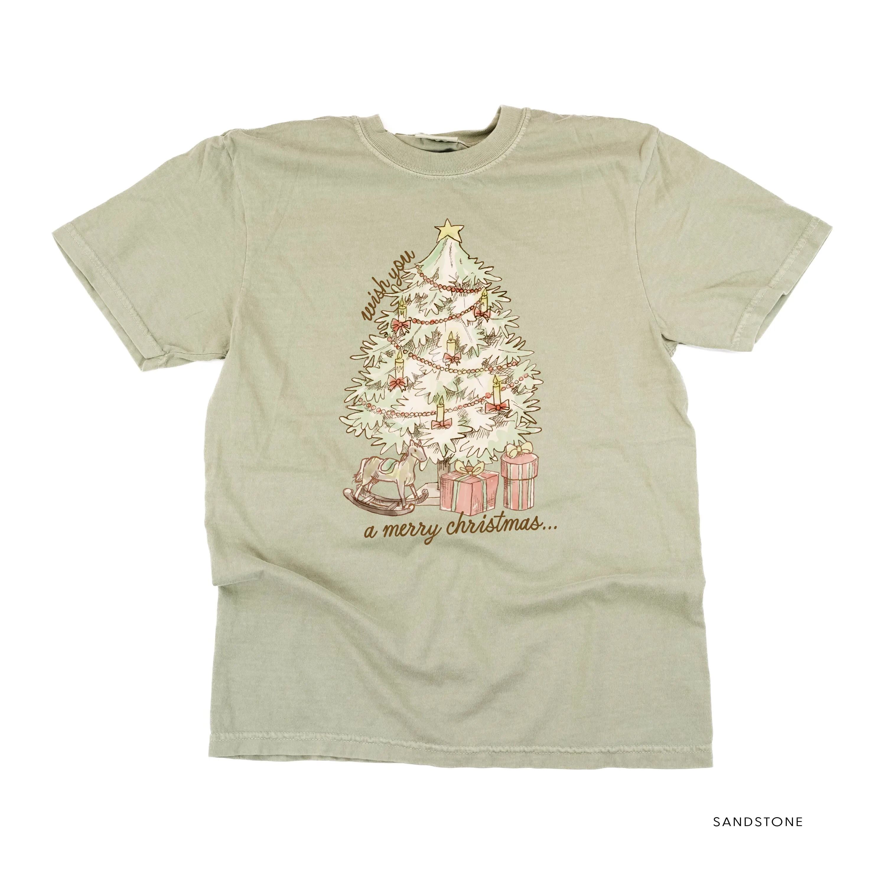 Wish You A Merry Christmas - Comfort Colors Tee